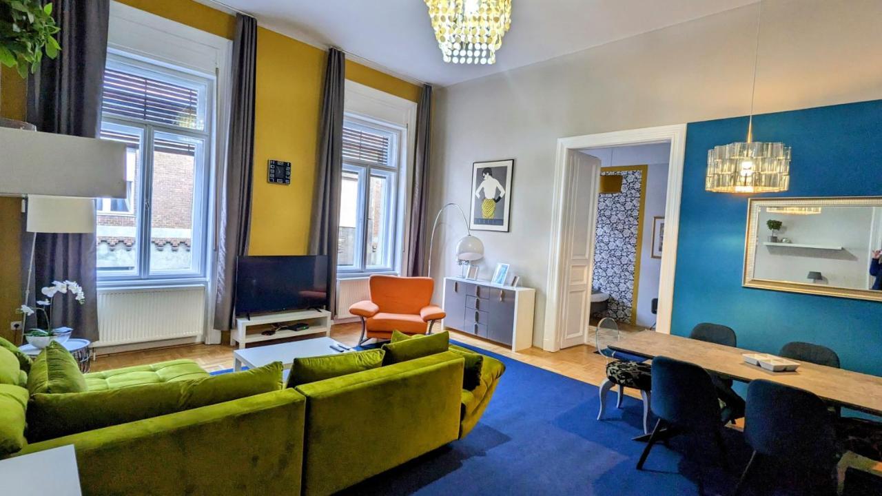 Freeparking - Great Synagogue Apartment, 2 Bedroom, 5 People ,Wifi, Ac Budapest Luaran gambar