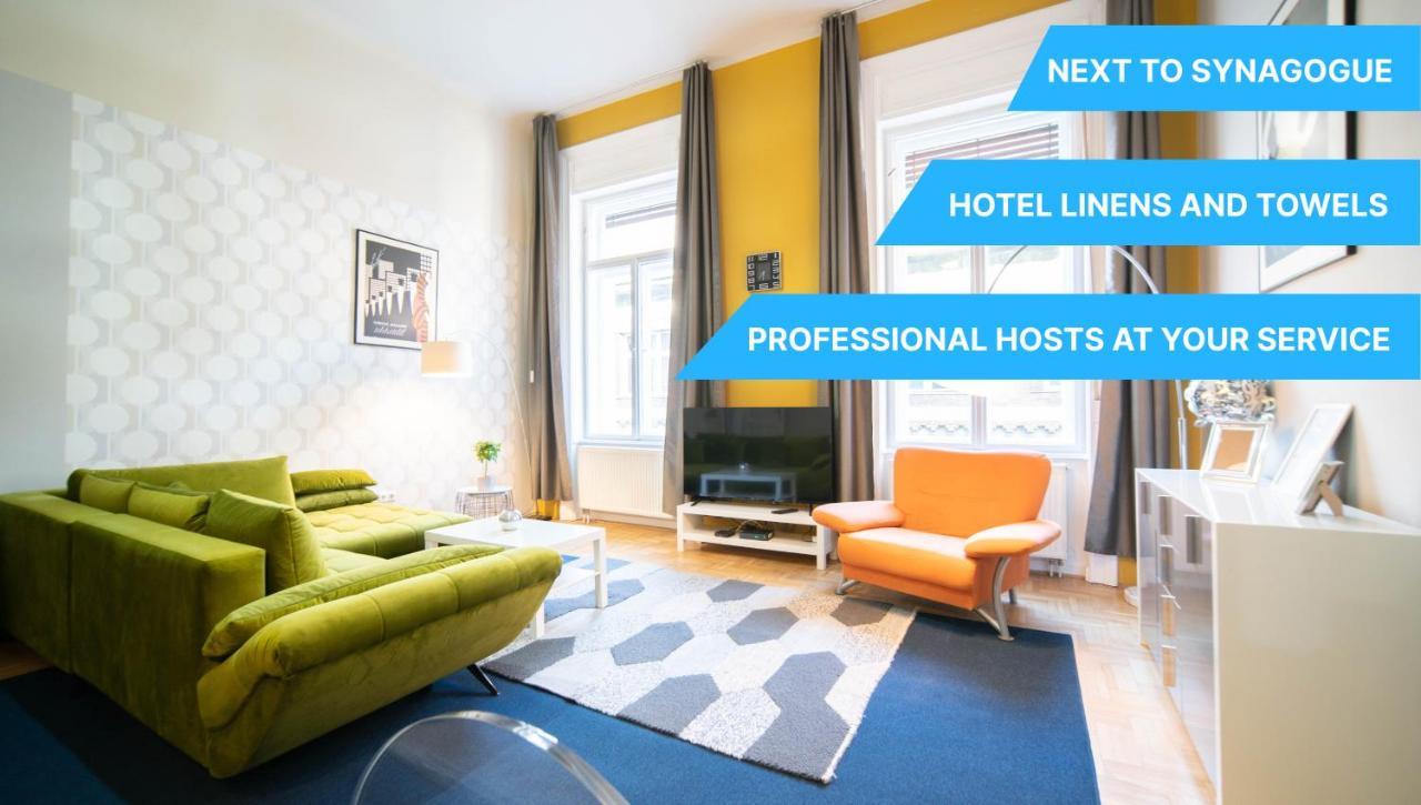 Freeparking - Great Synagogue Apartment, 2 Bedroom, 5 People ,Wifi, Ac Budapest Luaran gambar